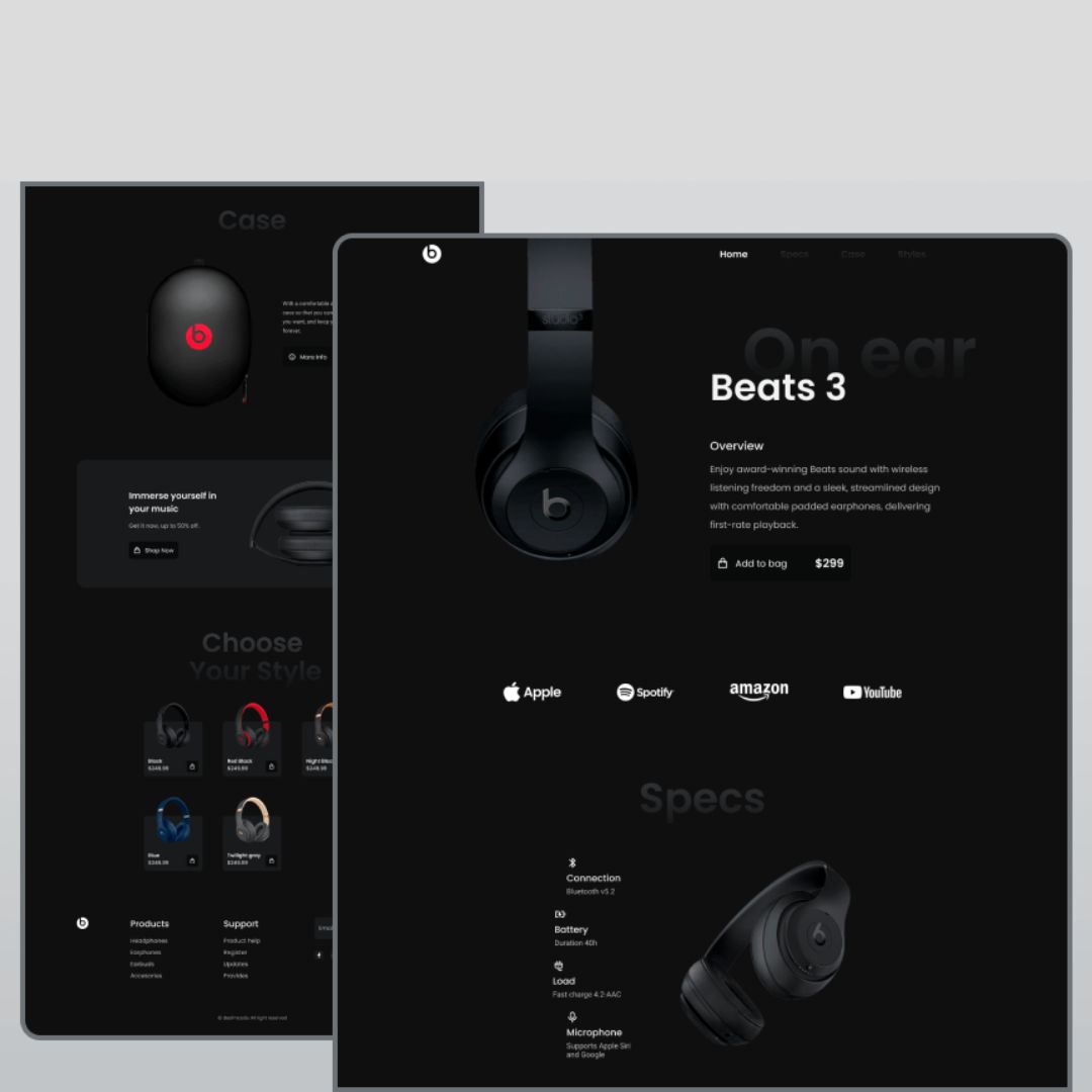 Responsive Headphones Landing Page using HTML, CSS, JavaScript.jpg